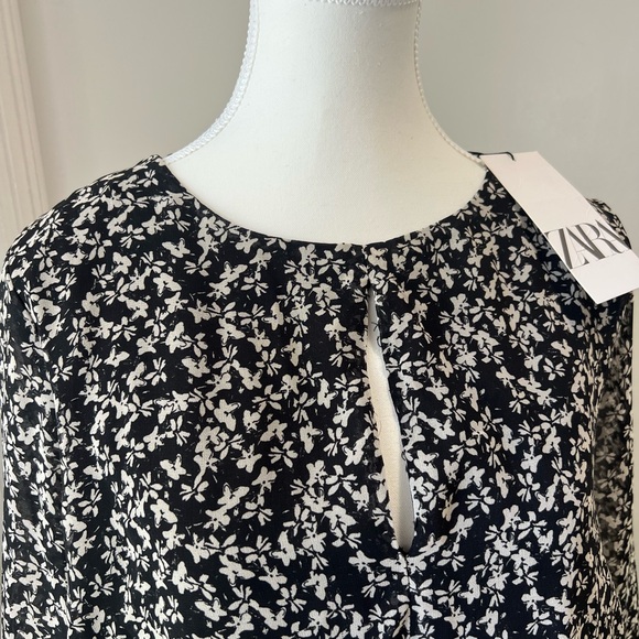 Zara Chiffon Floral Dress | All-Seasons Sheer Elegance - Picture 3 of 5